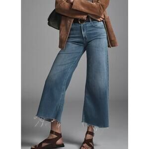 Citizens of Humanity  Lyra Crop Wide Leg Jean with raw hem size 31